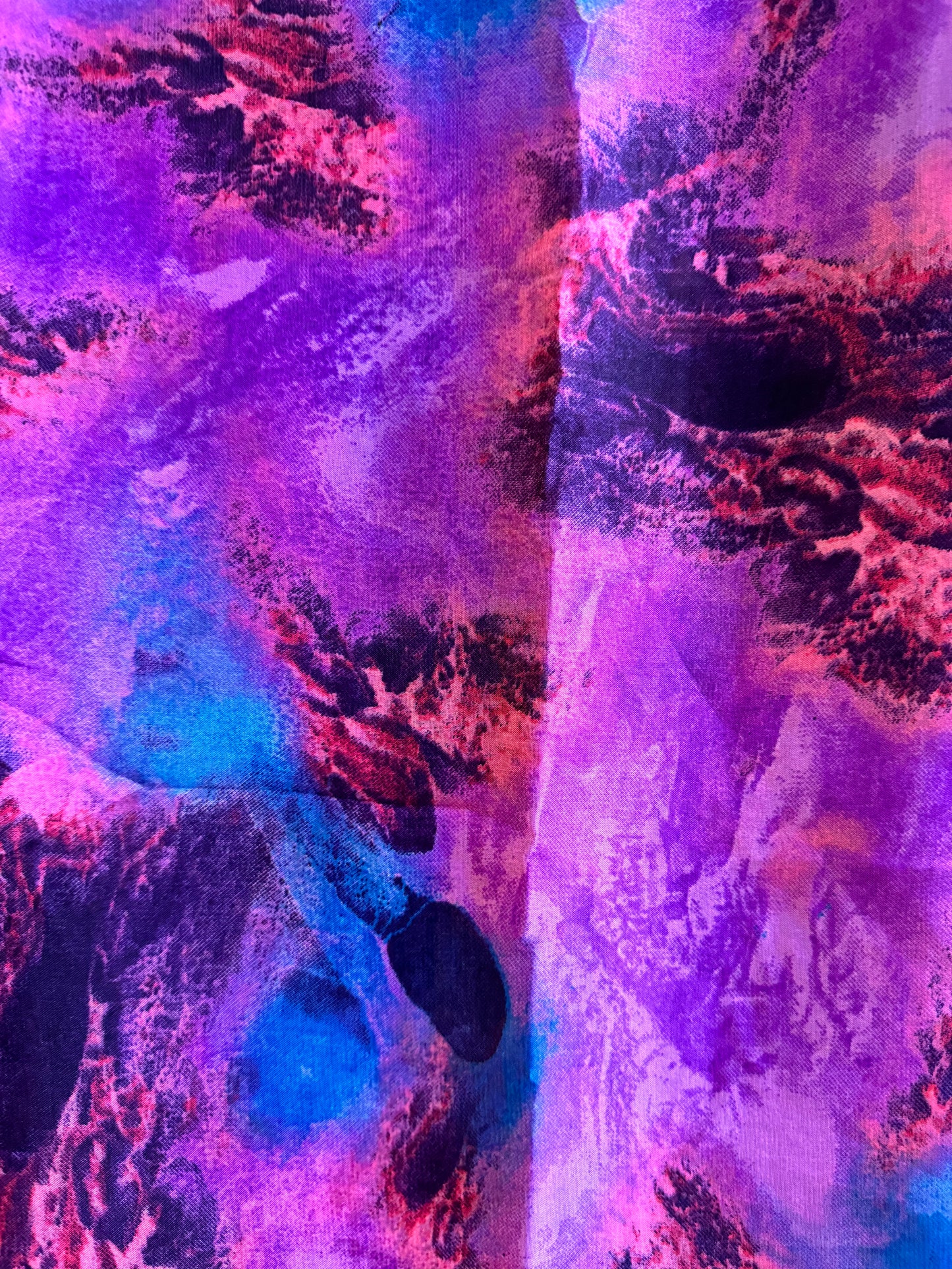 Blazing purple oceanic watercolor chiffon hijab