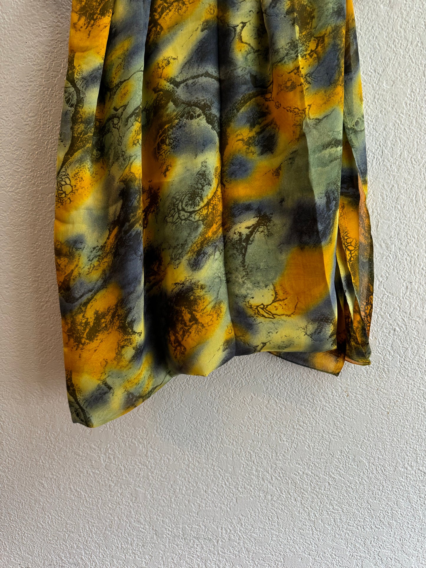 Blazing Van Gogh watercolor chiffon hijab