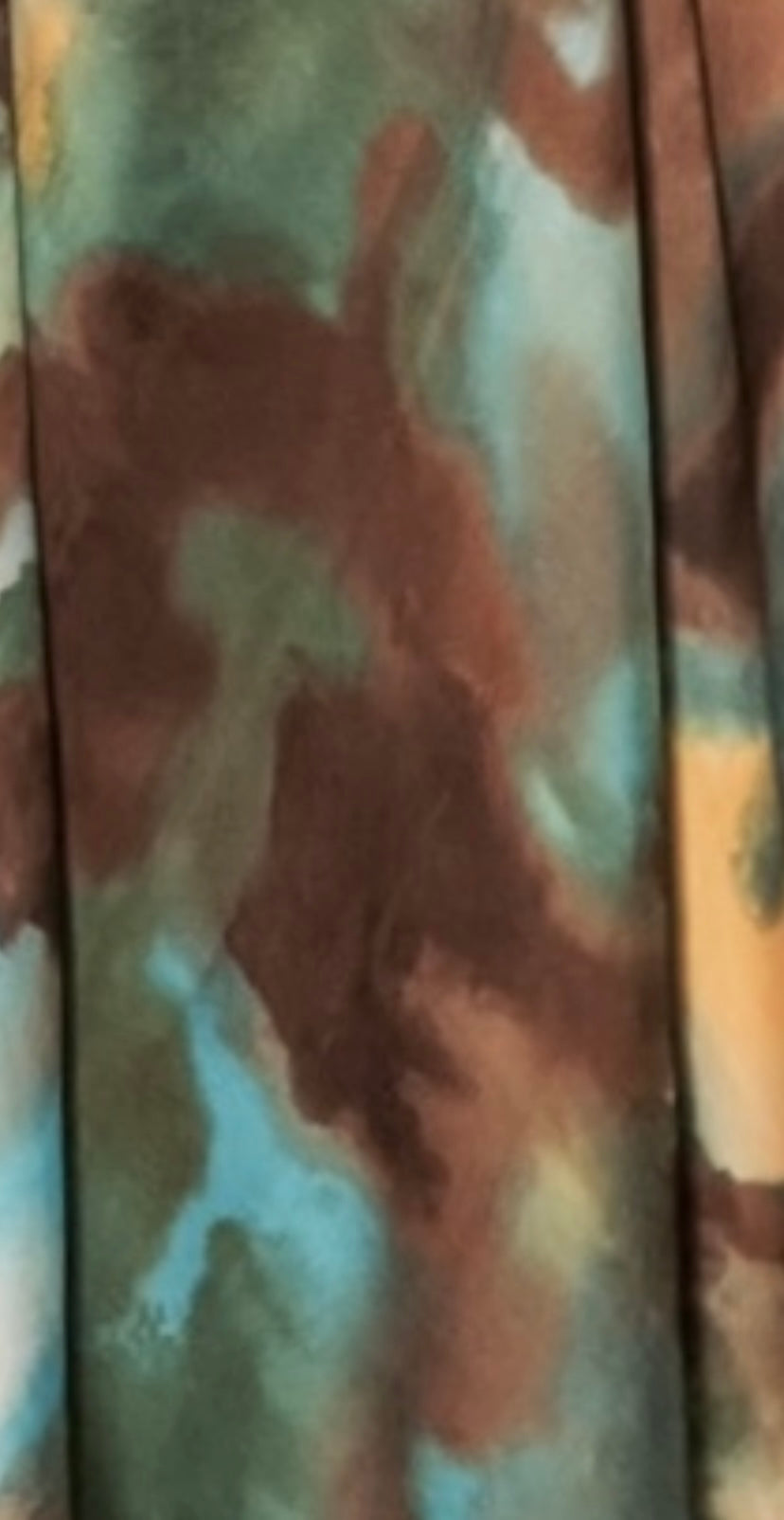 Yellow Floral watercolor chiffon hijab