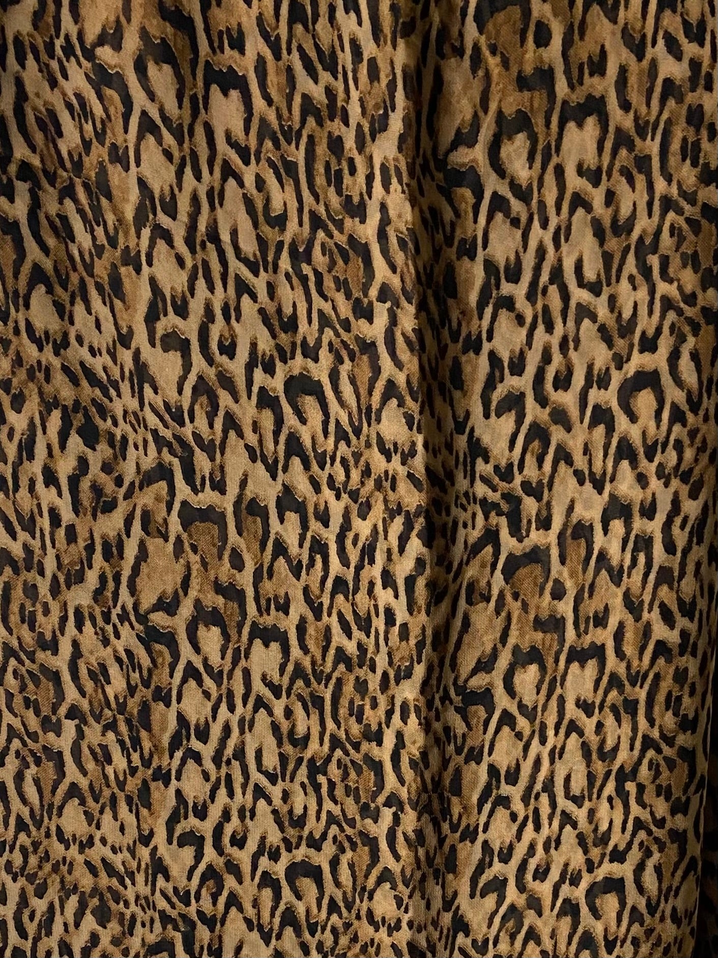 Sleek brown cheetah print hijab