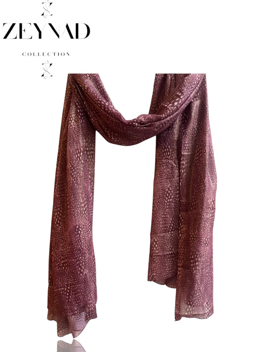 Fall blazing pink cheetah print hijab