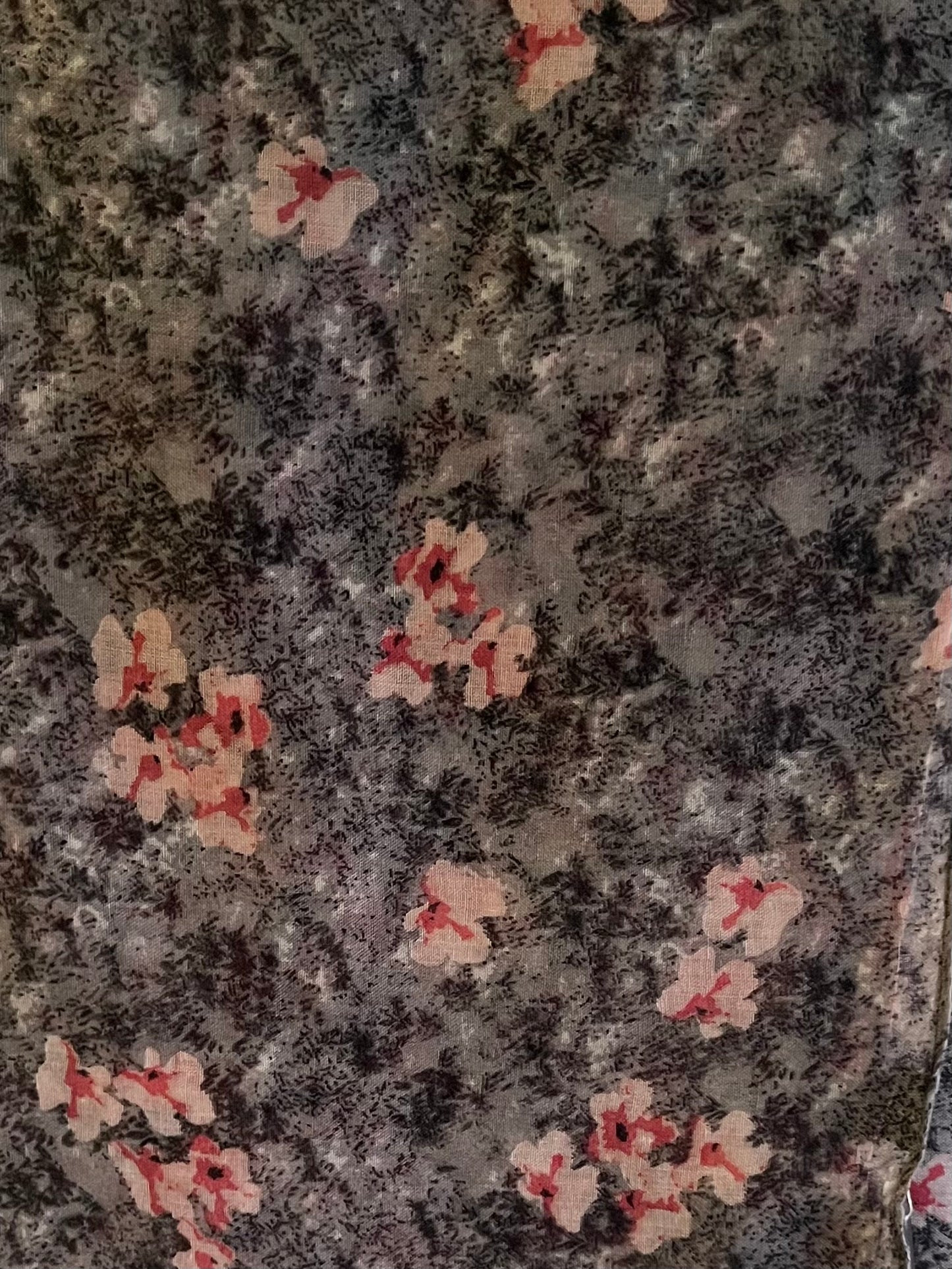 Light pink & grey Sakura modal hijab