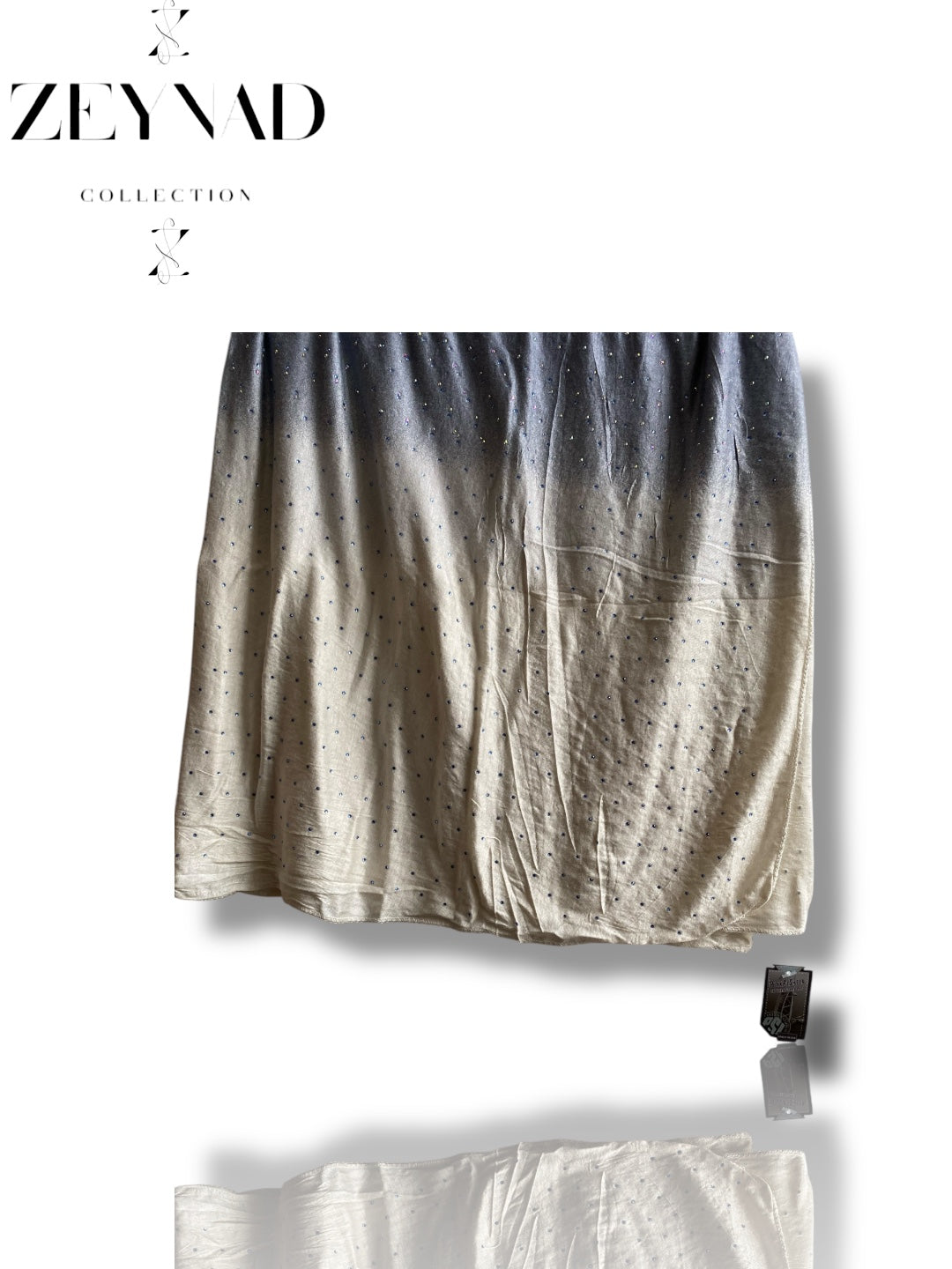 Light Blue & White Ombré Jersey Hijab