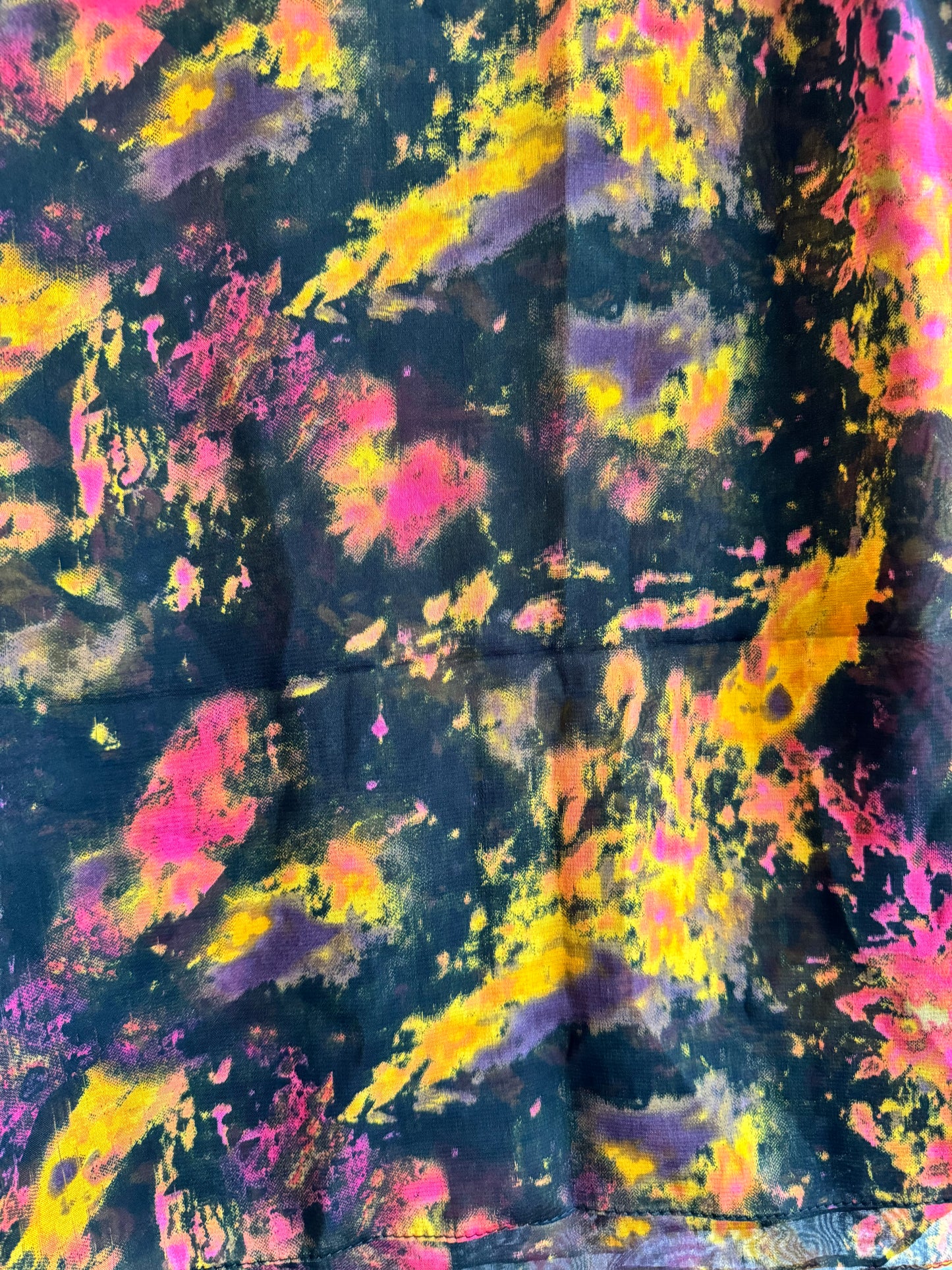 Chromatic deep autumn watercolor chiffon hijab