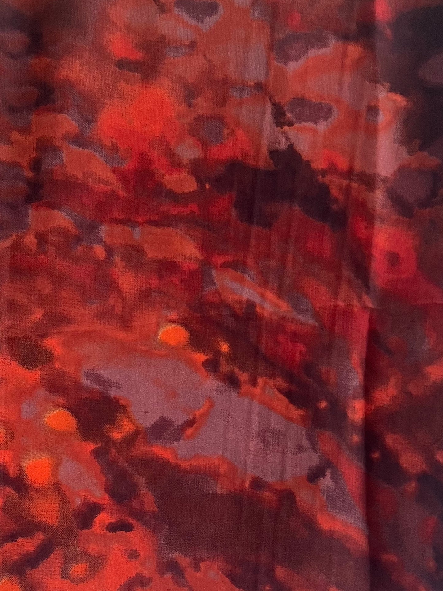 Vibrant red camouflage chiffon hijab