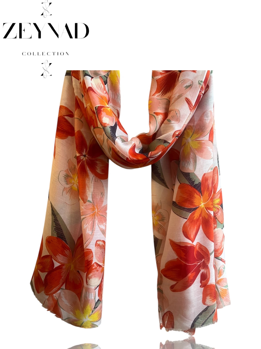 Light Fruit Floral Modal Hijab