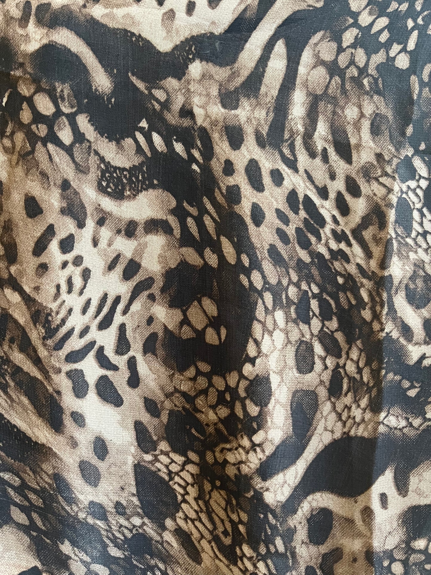 Light Brown & Faded Cheetah matching dress & hijab set