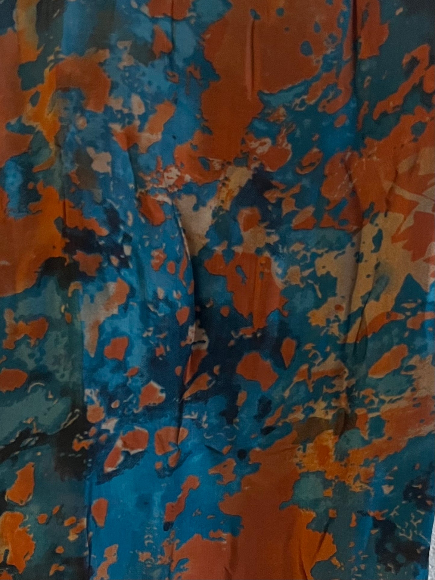 Teal Pumpkin Shadow Blossom Chiffon Hijab