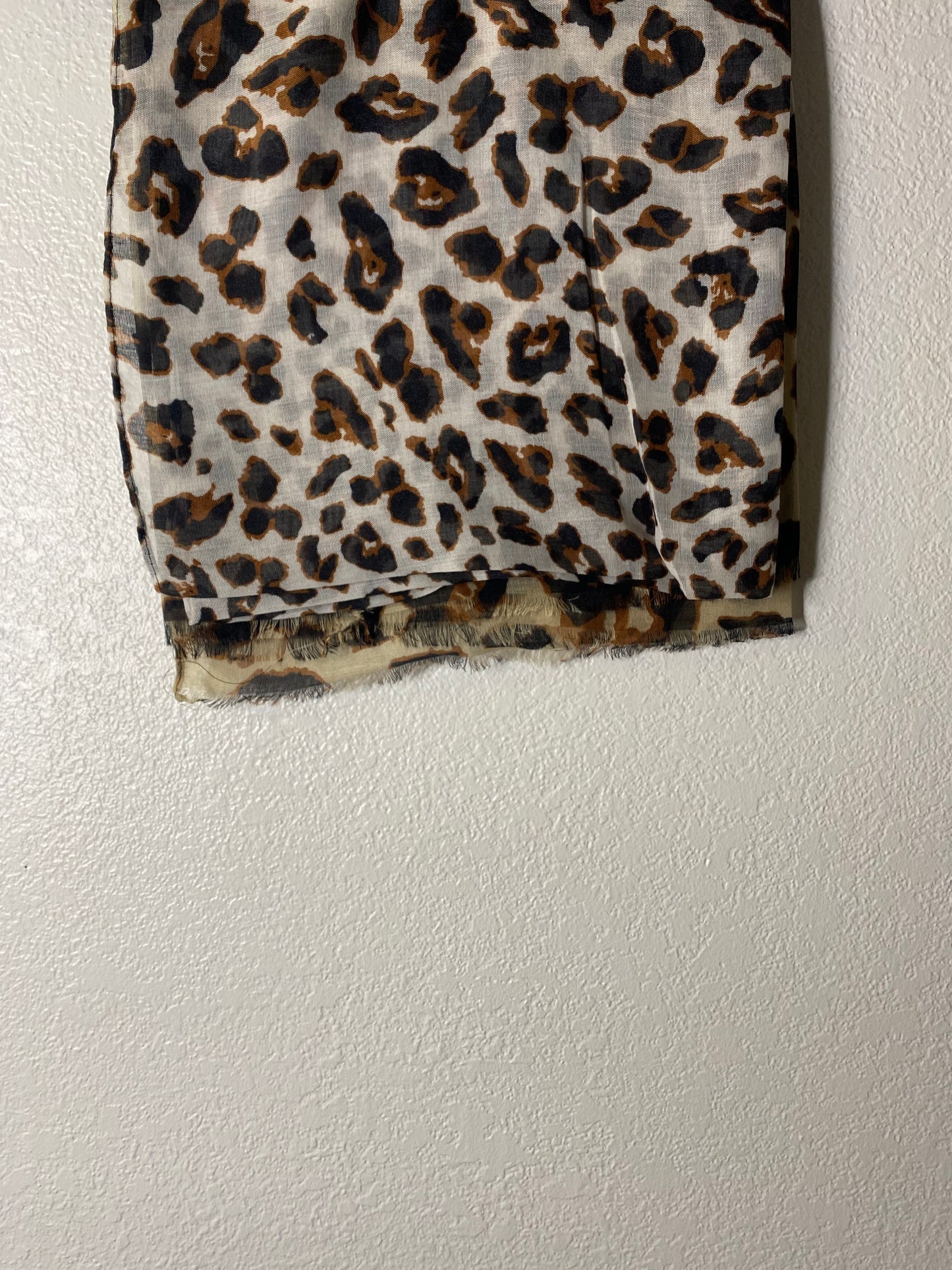 Double Colored Brown & Grey Cheetah print Hijab