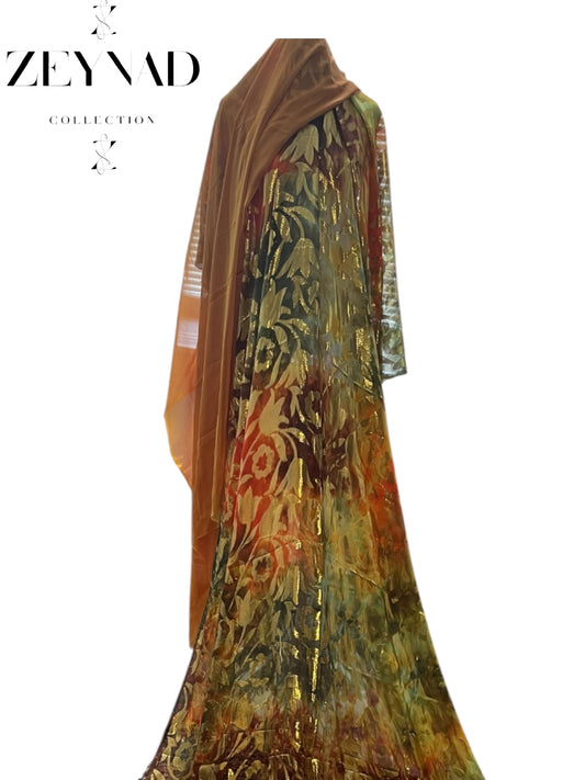 Fransawi multi - brown/beige colored traditional Dirac