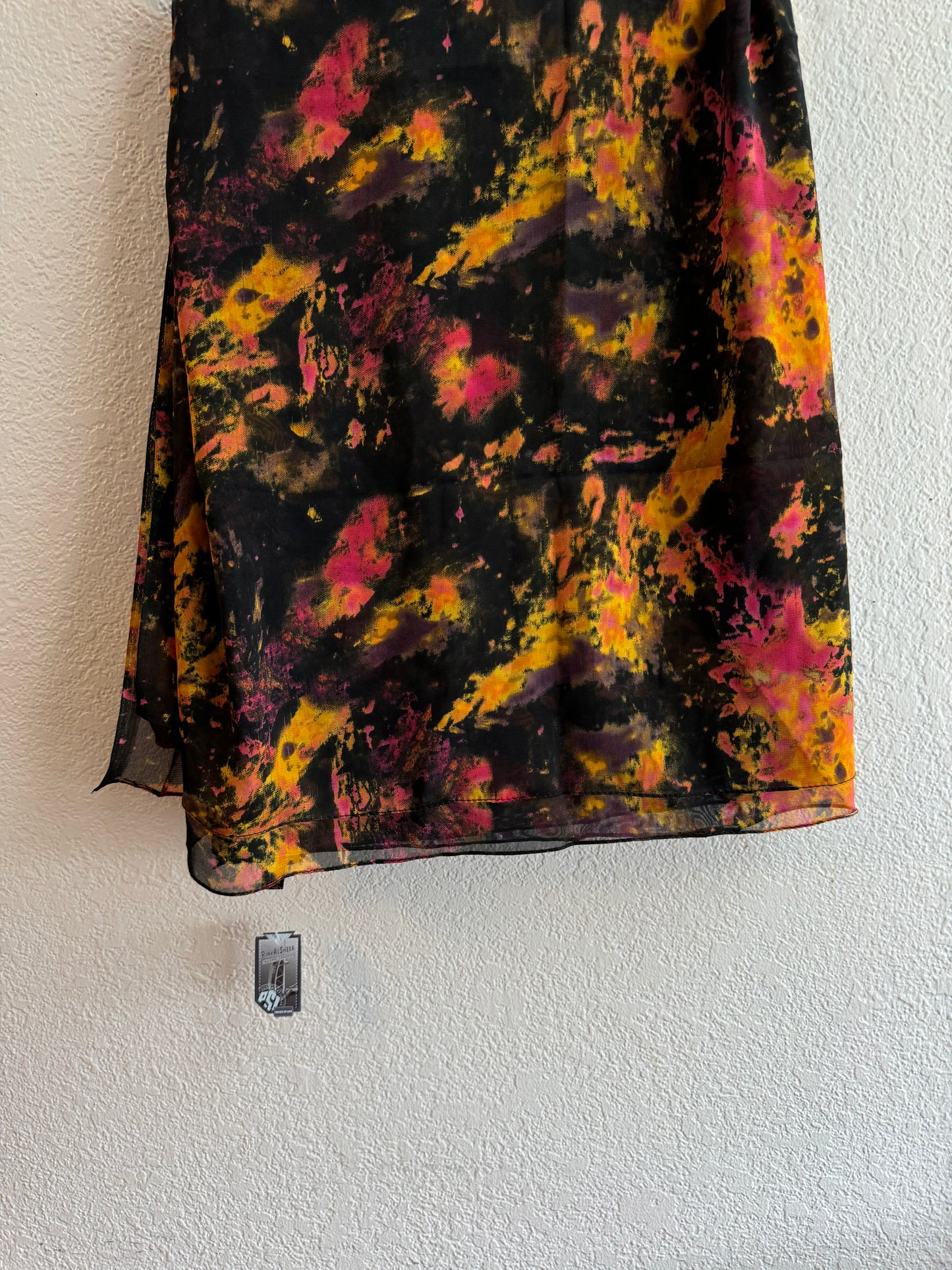 Chromatic deep autumn watercolor chiffon hijab