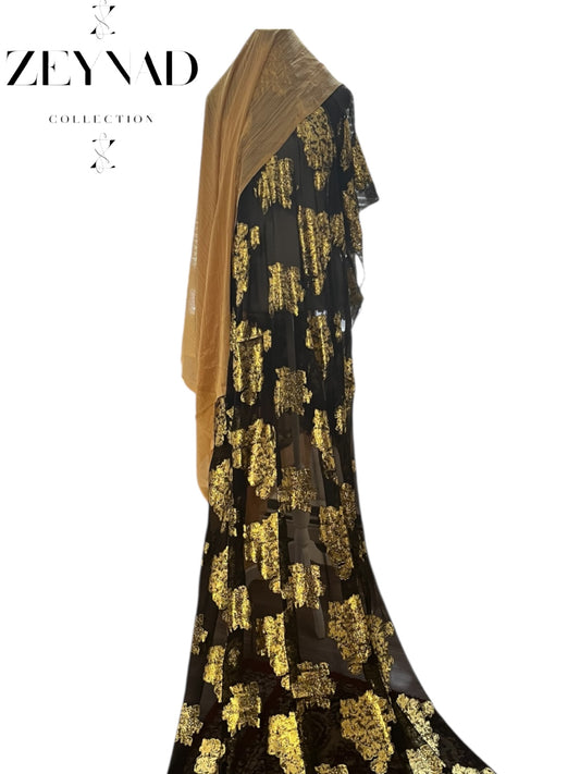 Fransawi black & gold sparkling traditional Dirac