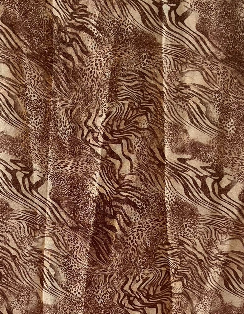 Blazing beige snow cheetah print hijab