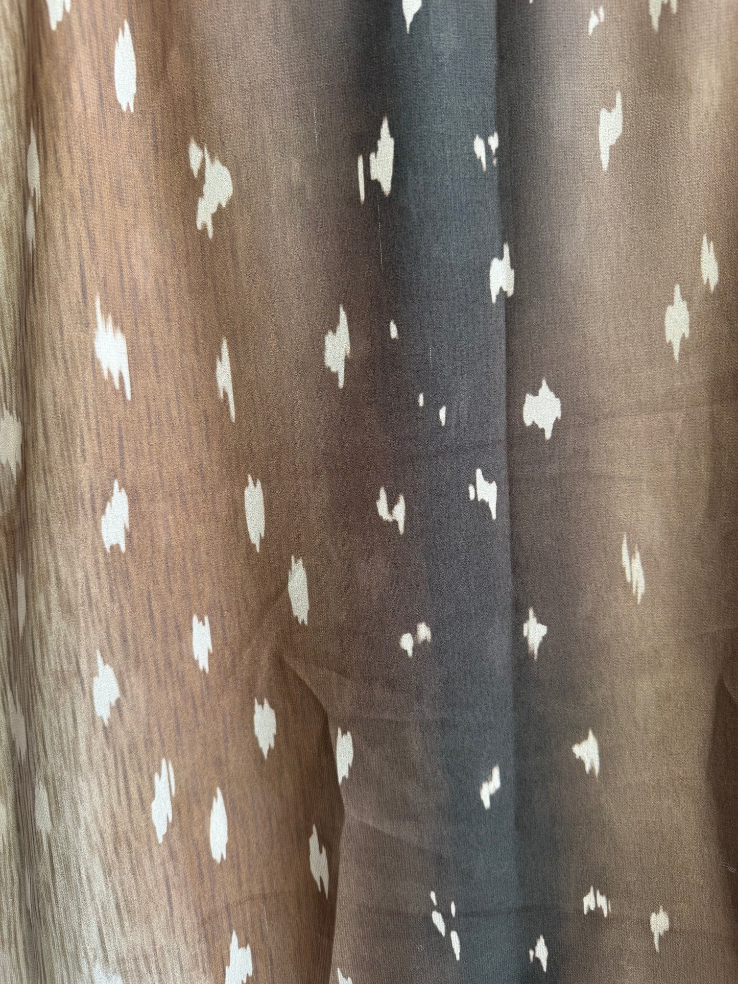 Olive green deer/fawn print ombré