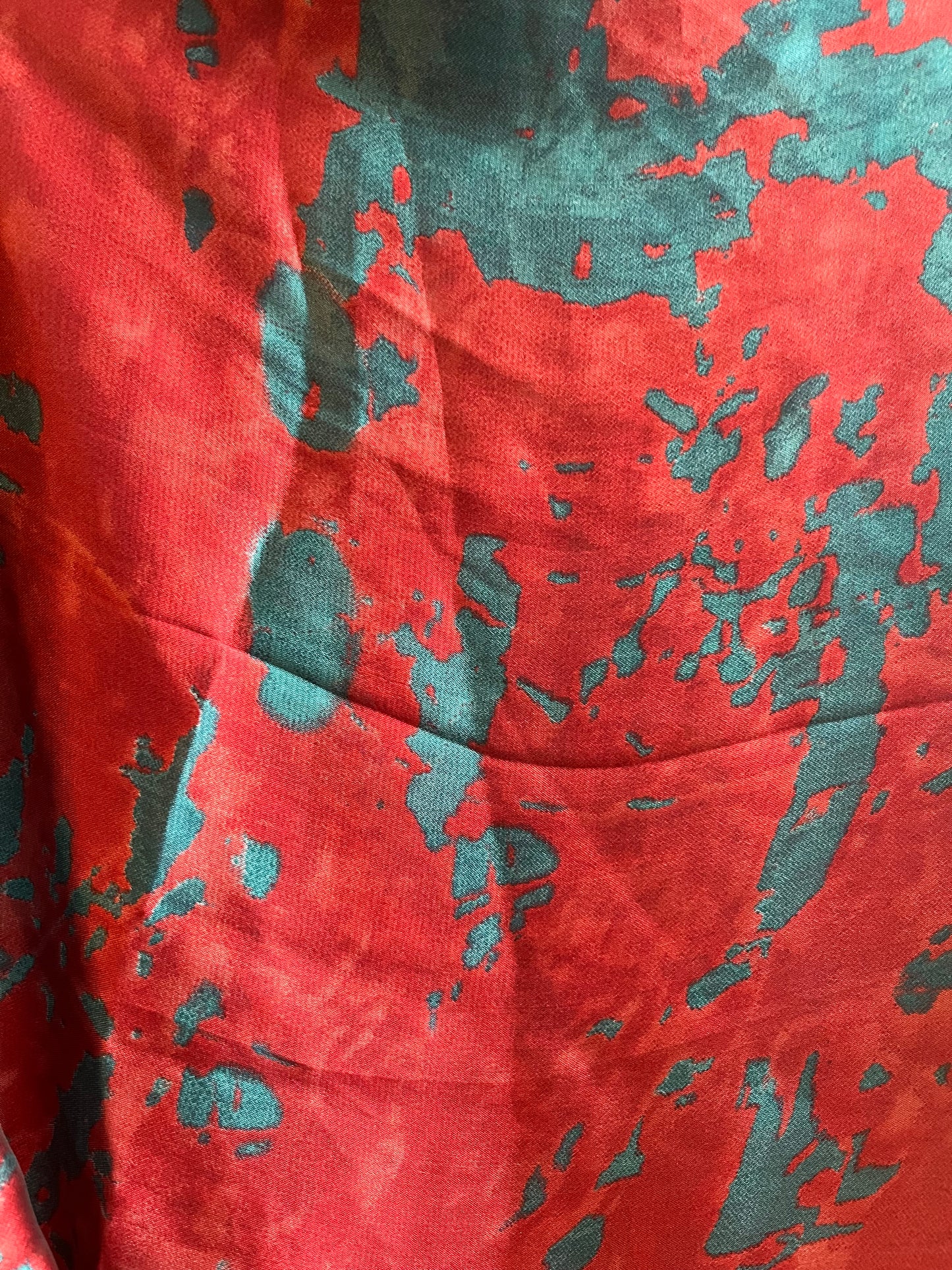 Black & Red blue matching dress & hijab set