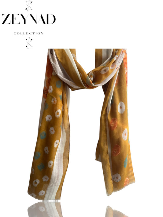 Sunflower Flame Dim Modal Hijab