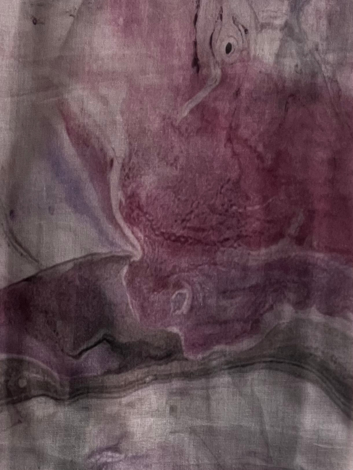 Mixture pink marble print ombré