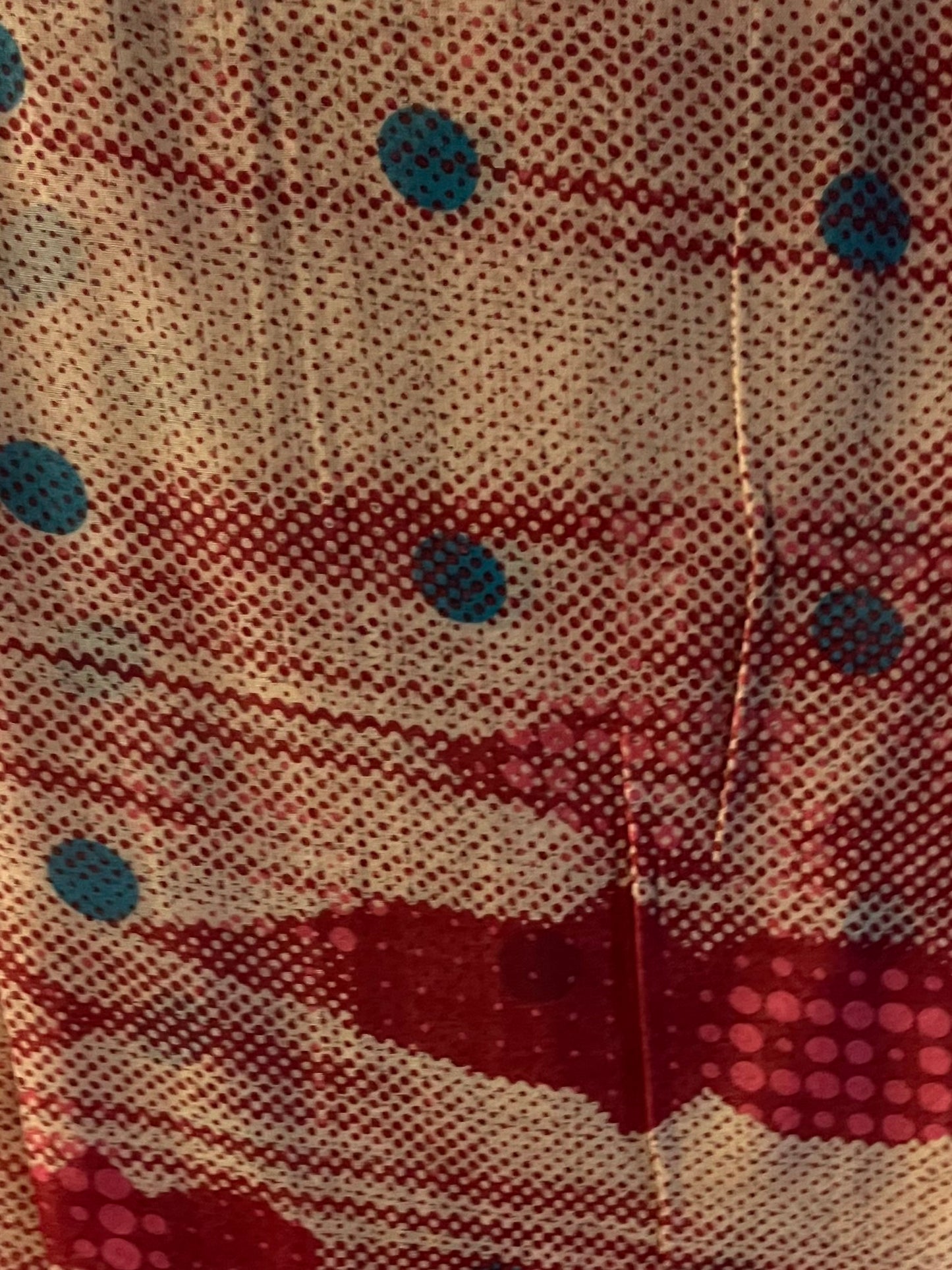 Red & green dotted harmony modal hijab