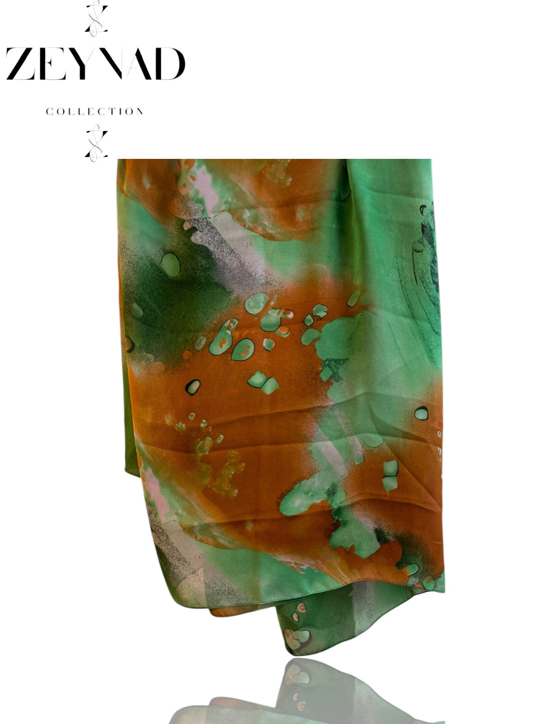 Classic Sea Lime Oceanic Glow Chiffon Hijab
