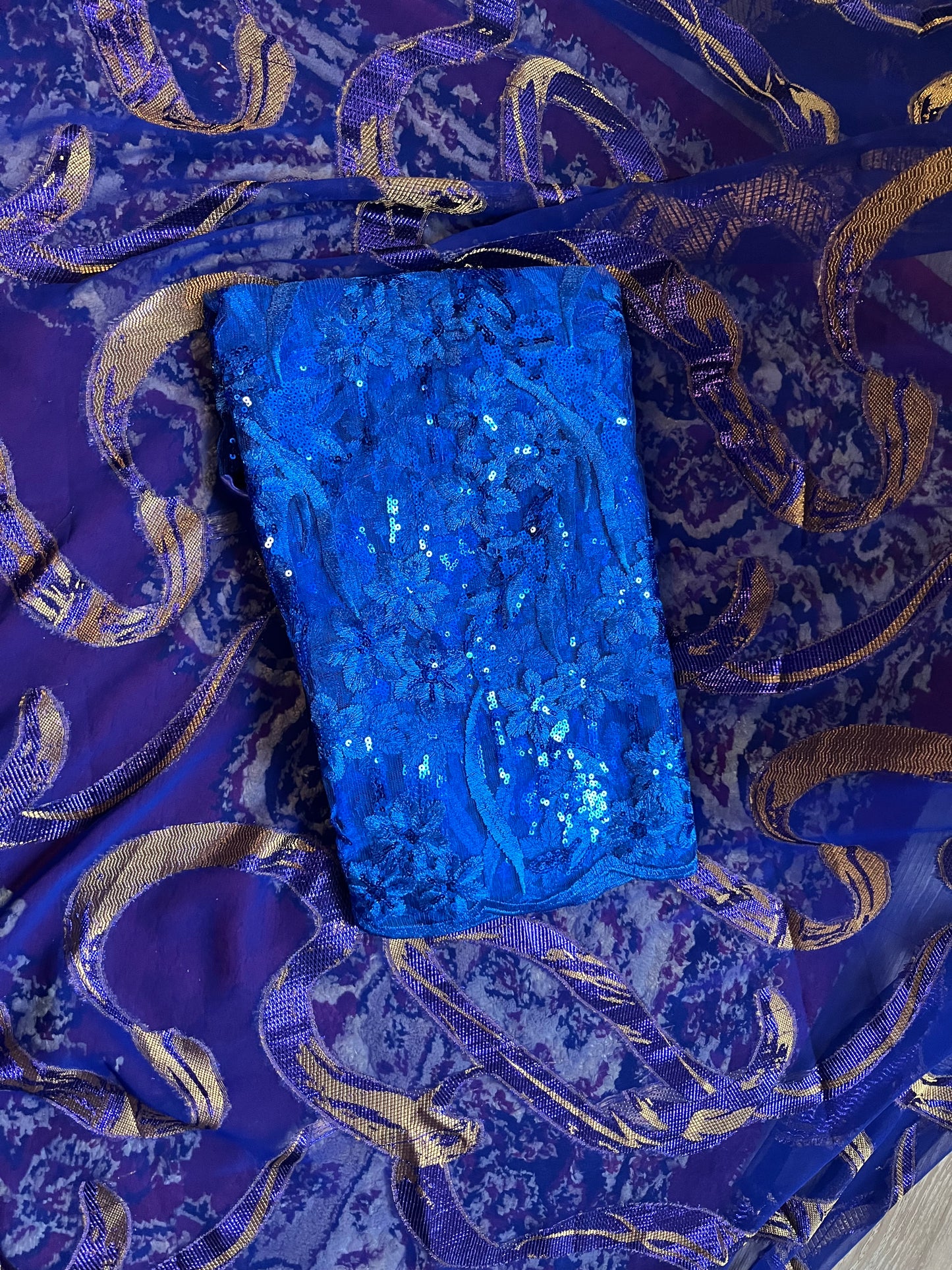 Midnight navy blue & beige Dirac Set