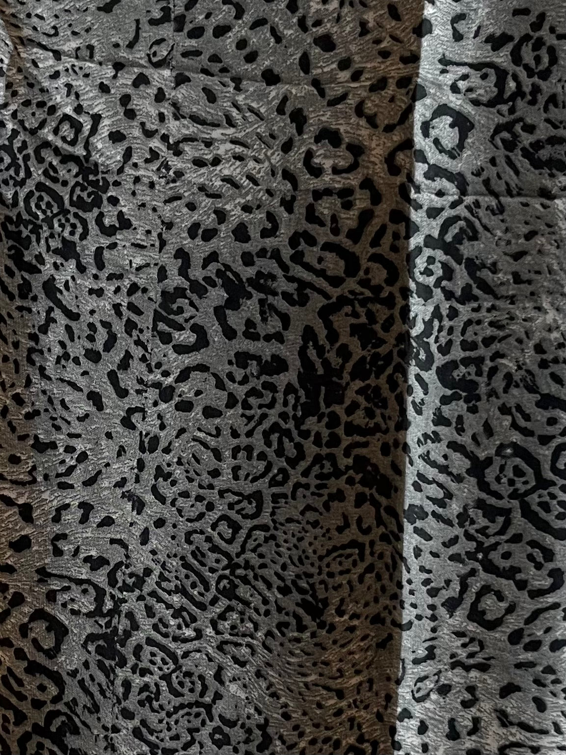 Arctic blue snow leopard print hijab