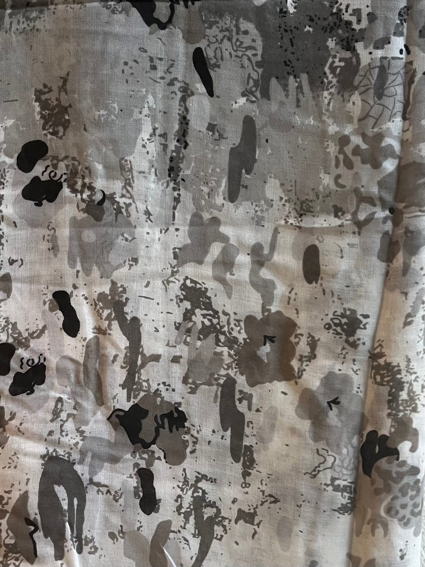 Autumn white & colorful black modal hijab