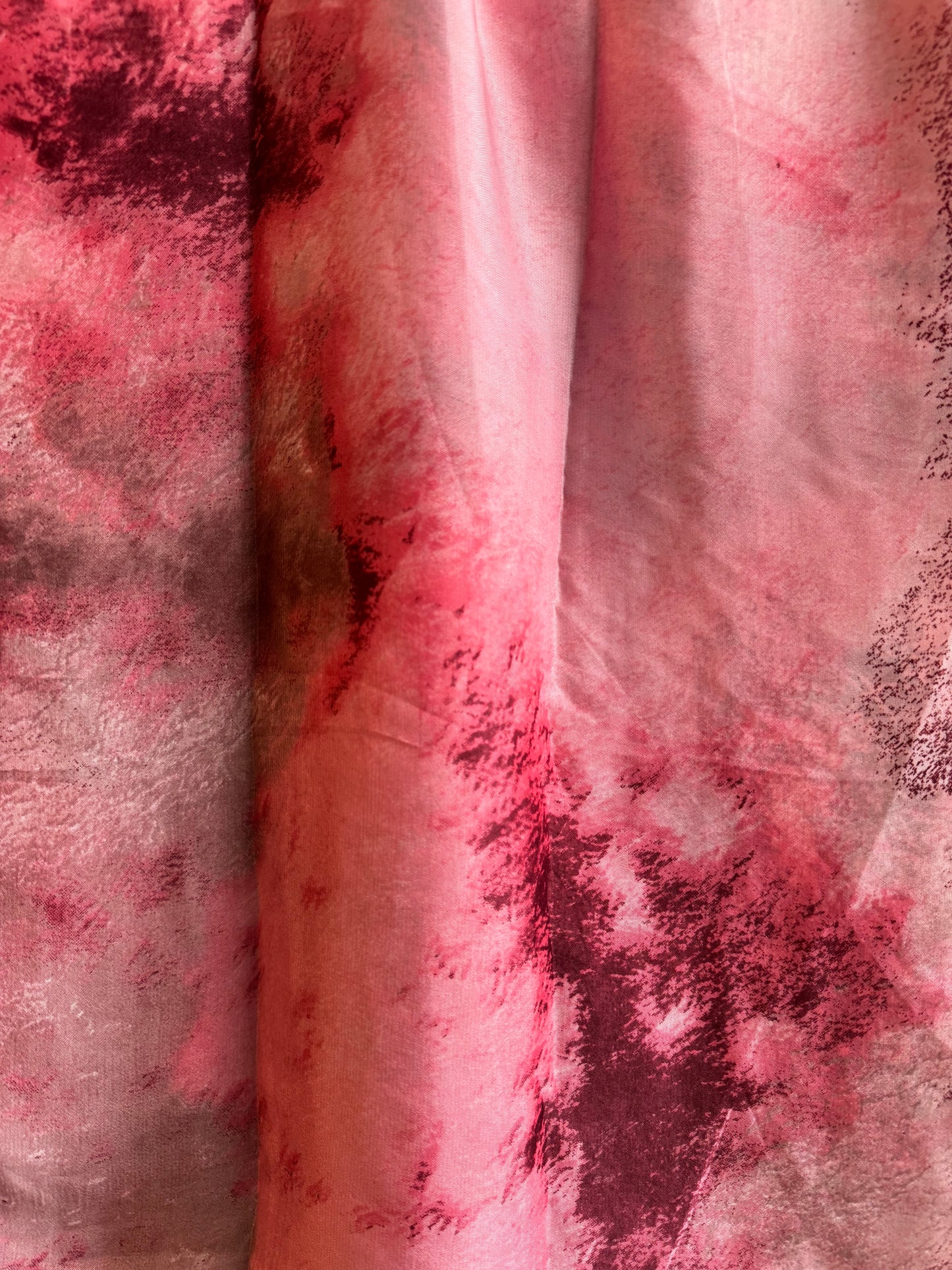 Blazing dust pink watercolor chiffon hijab