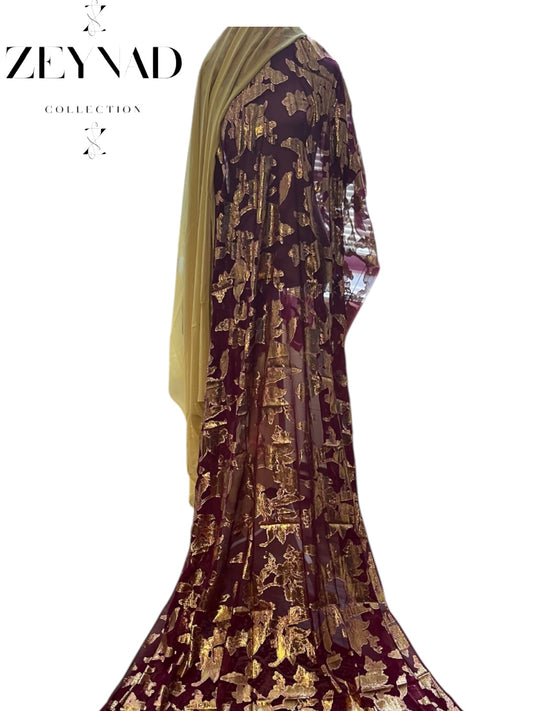 Fransawi Marroon-yellow traditional Dirac