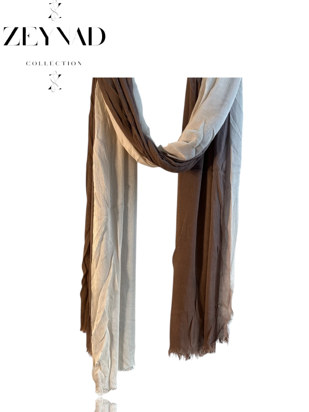 Vivid white mocha ombré modal