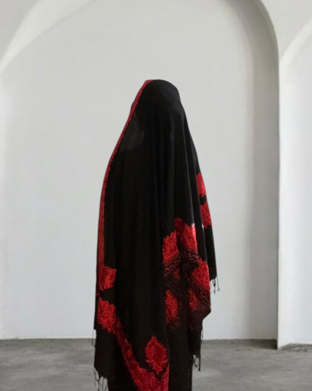 Dark Red Pashmina Hijab