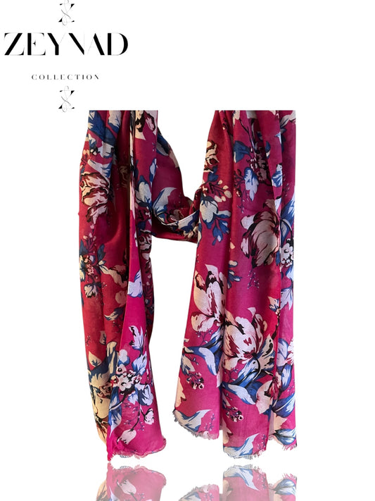 Deep Ruby pastel serenity modal hijab