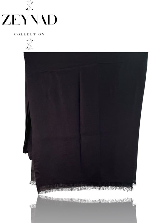 Black Soft Flowy Hijab