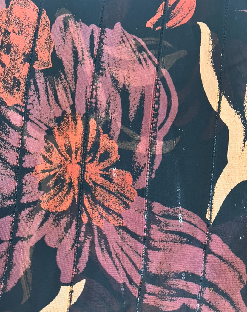 Fire Beige Flower Rhinestone Hijab