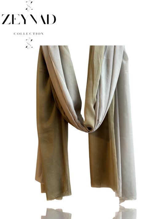 Sunset Lime Green & White Modal Hijab