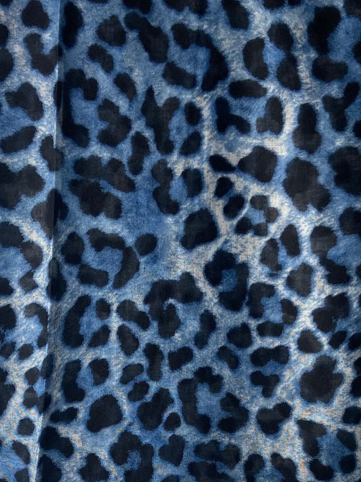 Deep blue sea cheetah print hijab