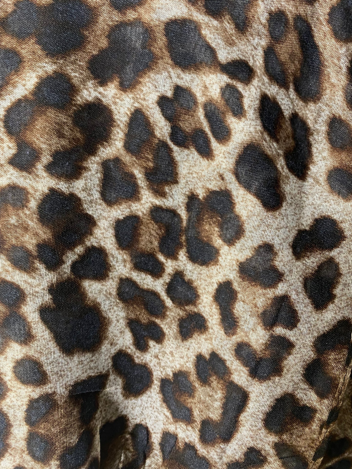 Deep Brown Cheetah print Modal Hijab