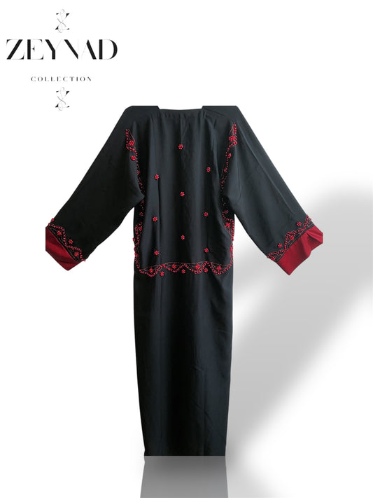 Pearl Twilight Red Abaya