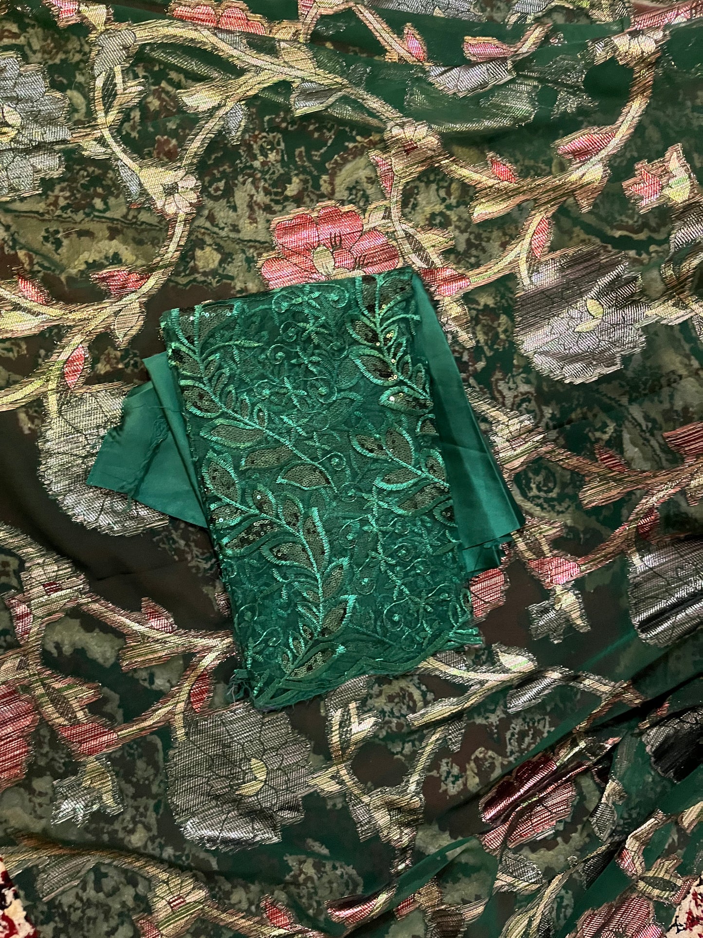 Dark green & burgundy Dirac set