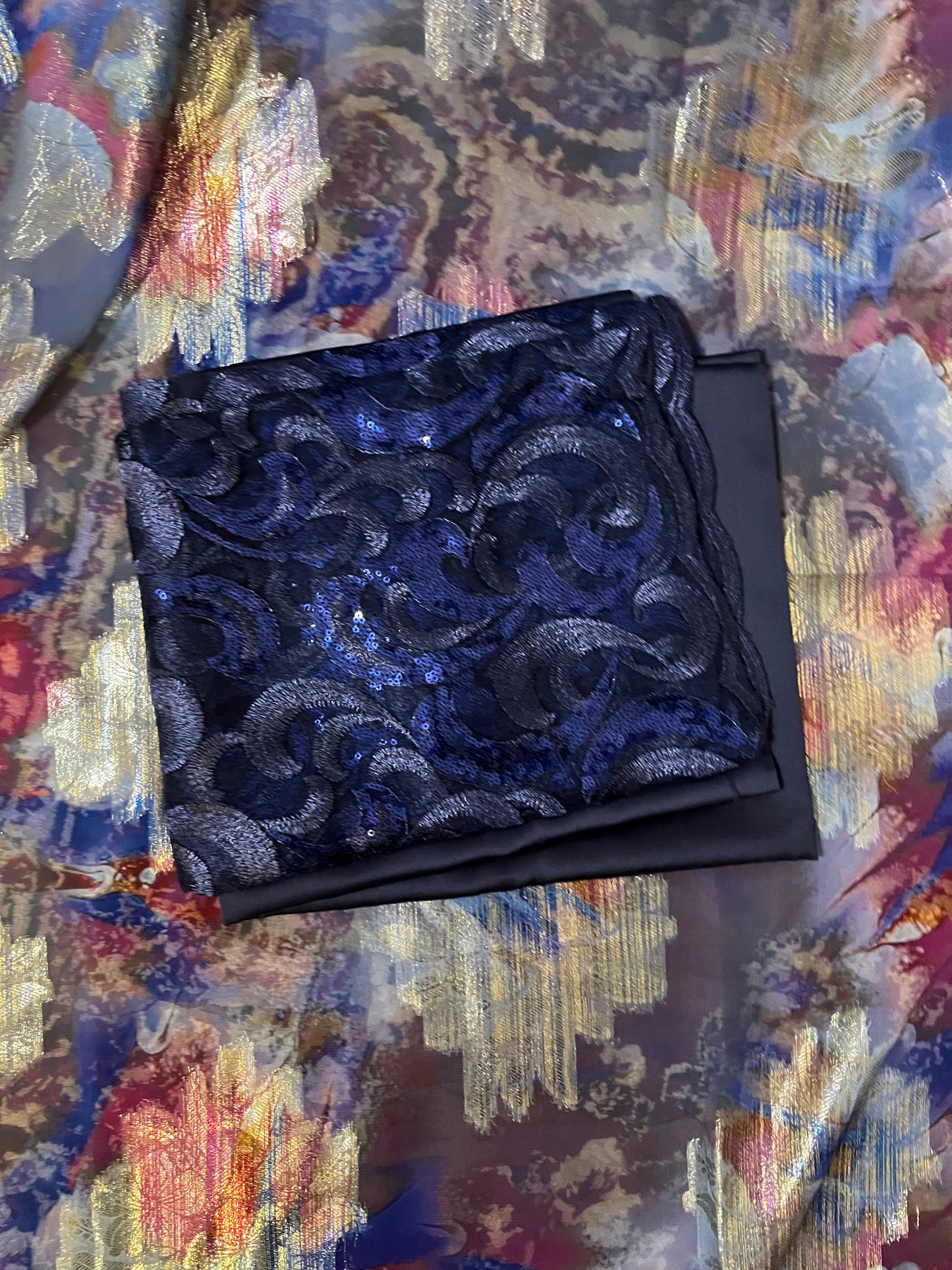 Navy purple & navy blue Dirac set