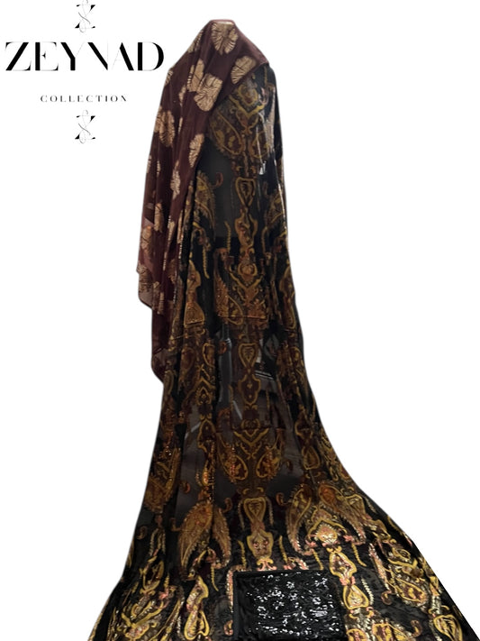 Noble golden brown Fransawi Dirac set