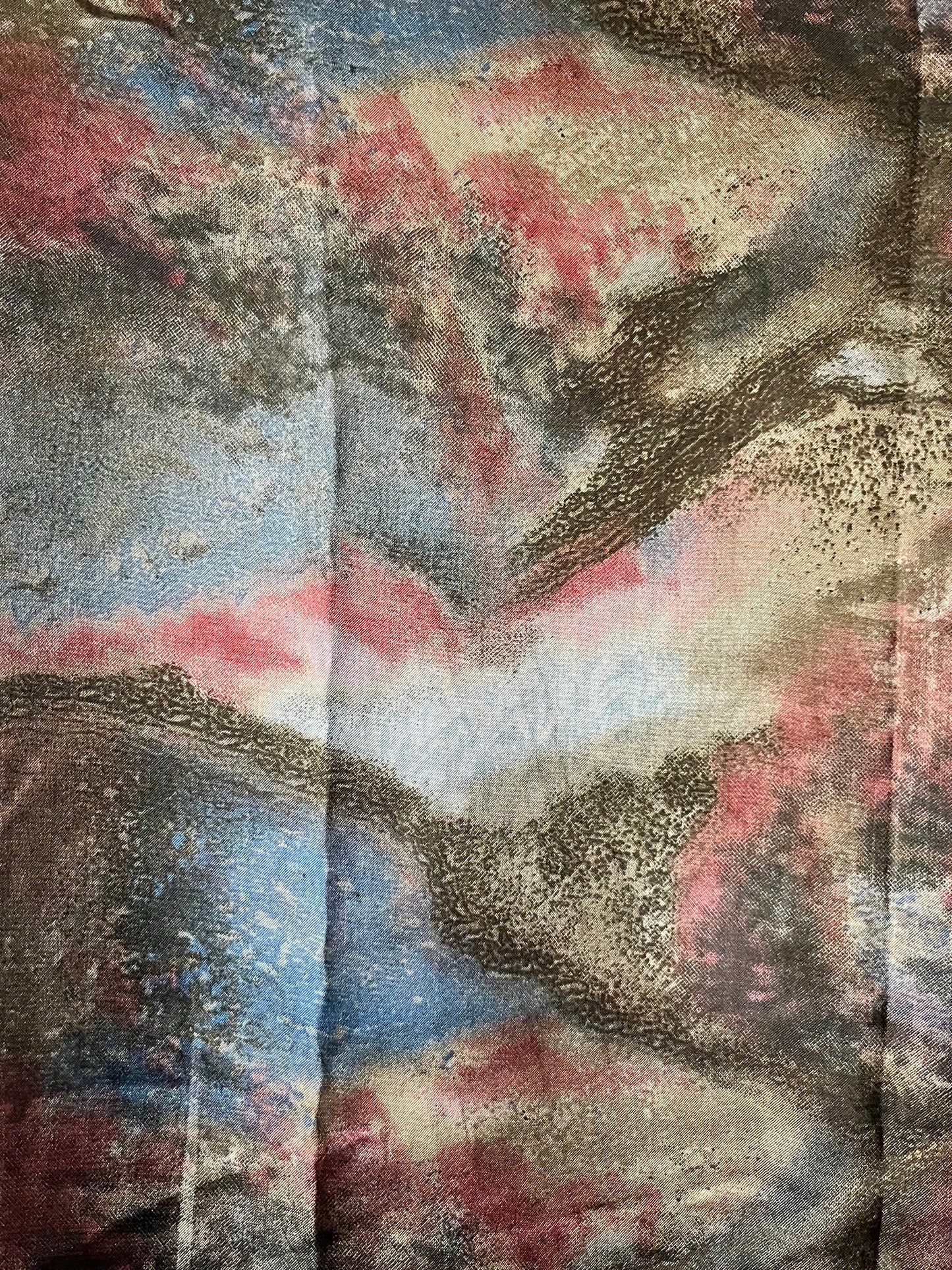 Summer Blue Faded Cotton Candy Hijab