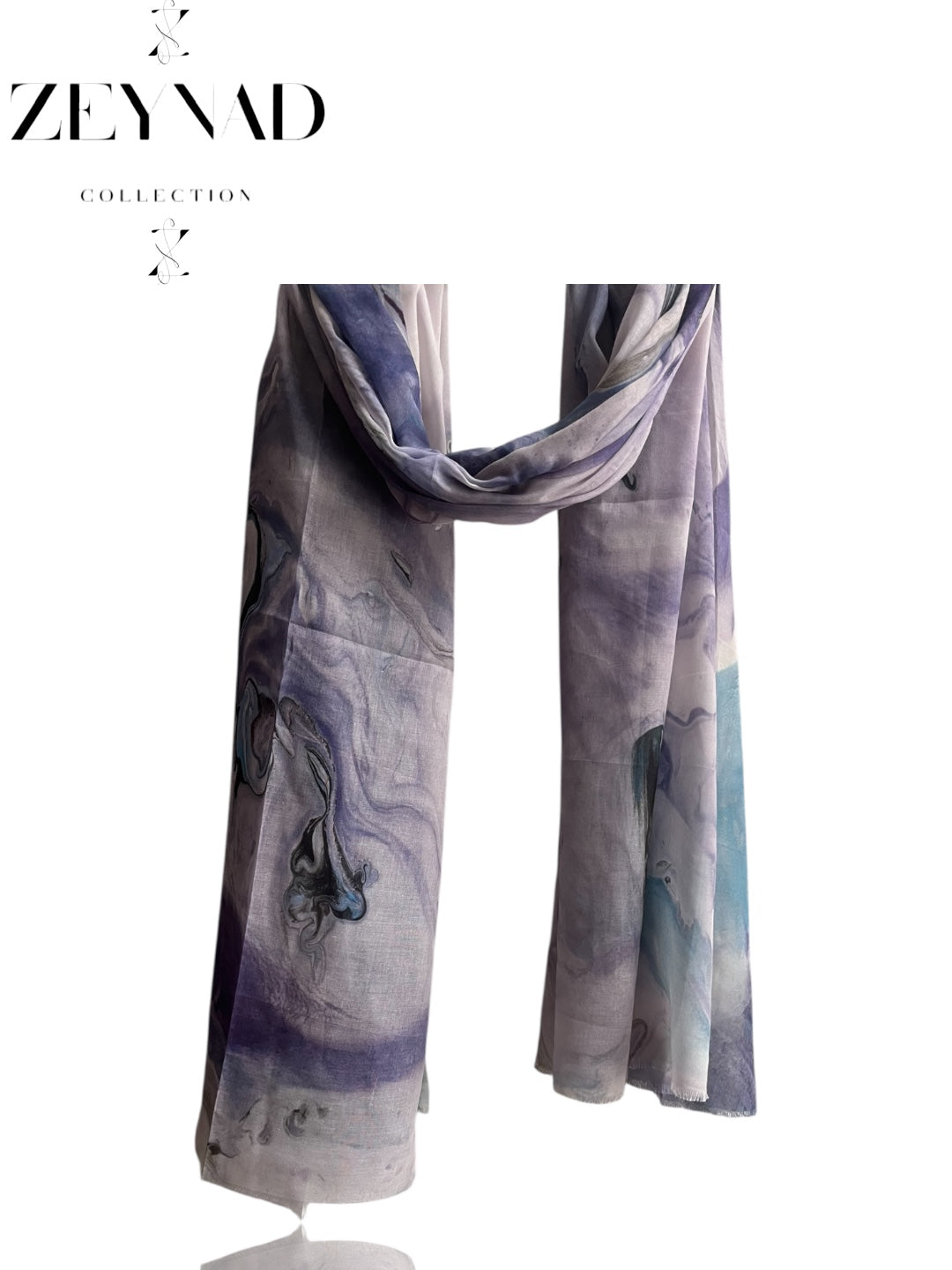 Mixture celestial purple marble print ombré