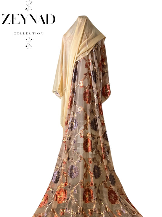 White beige & navy blue Dirac set