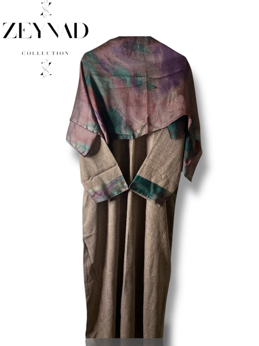 Purple Pastel matching dress & hijab set