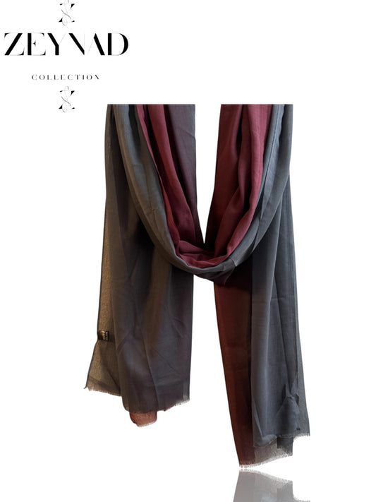 Sunset Grey & Red Modal hijab