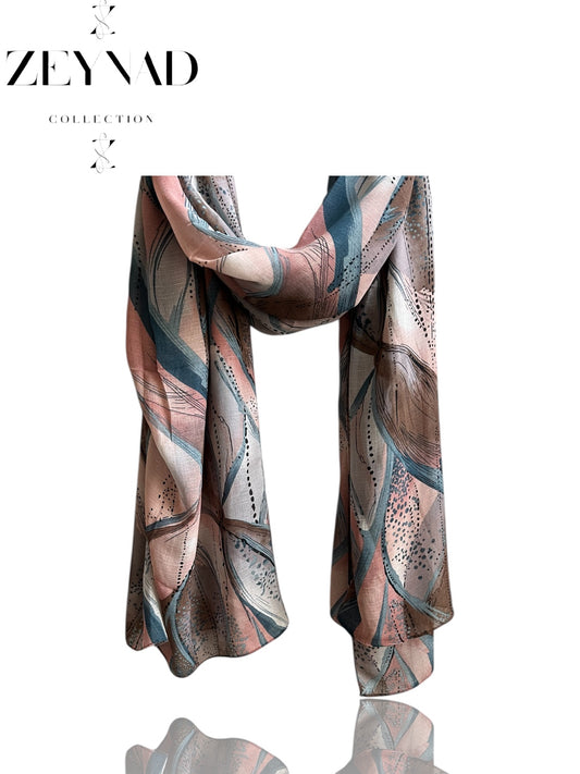 Vivid spring sea pink chiffon