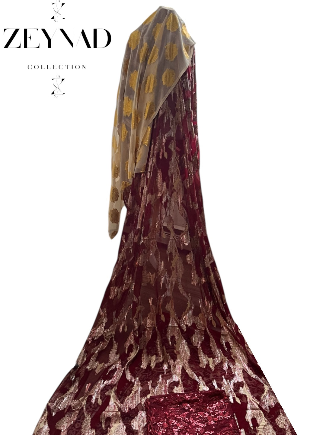 Noble silver yellow & red Fransawi Dirac set