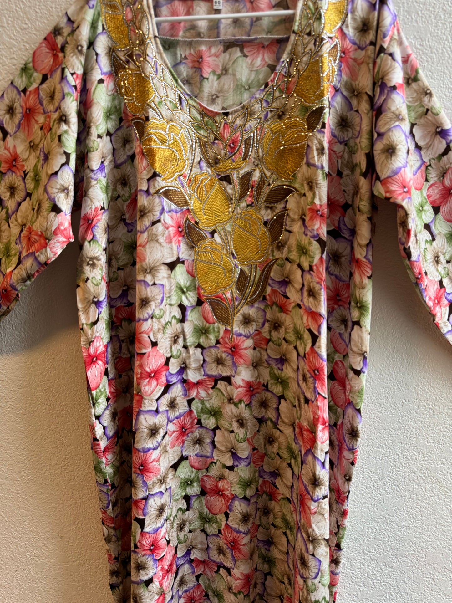 Yellow Flow Jalabiya dress COMES WITH FREE HIJAB
