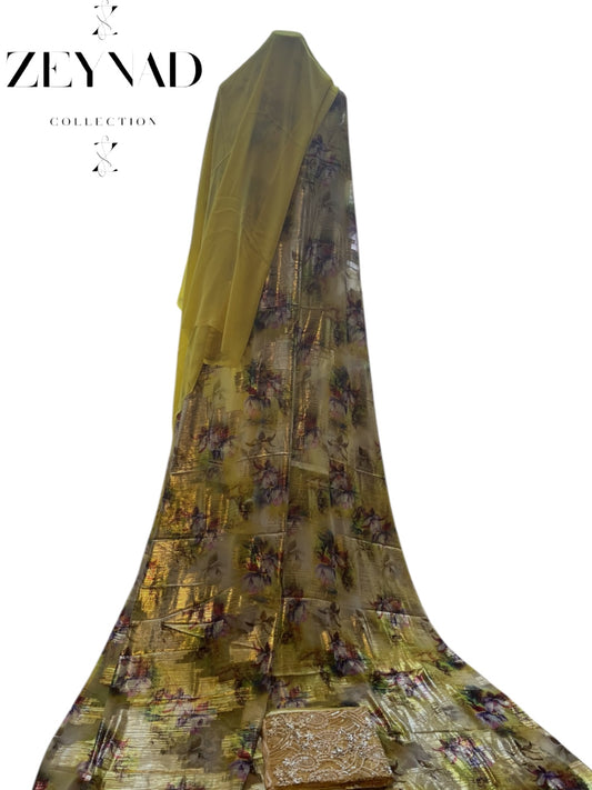 Classic premium yellow & radiant flower Dirac set