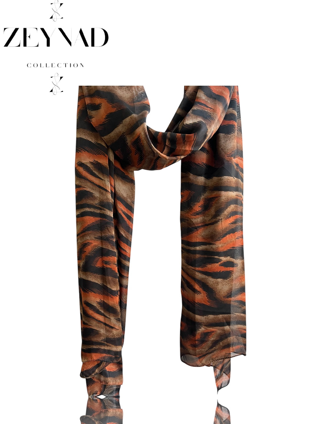 Orange jaguar ZEYNAD summer hijab